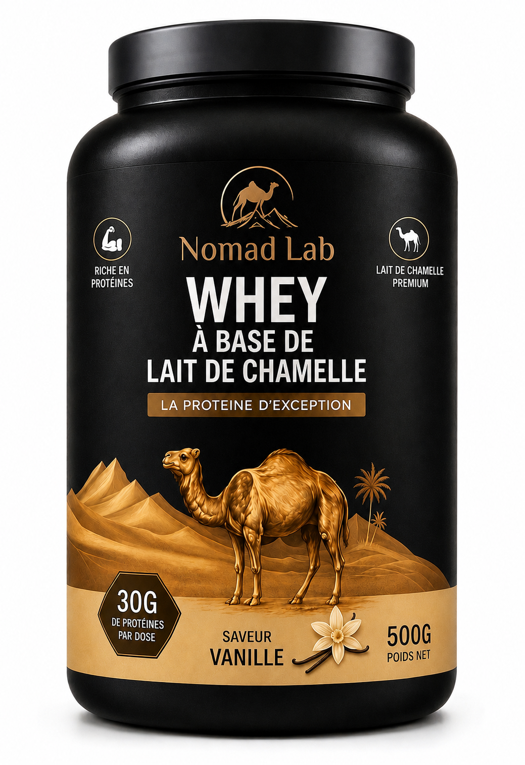 WHEY Lait de chamelle - VANILLE 500g