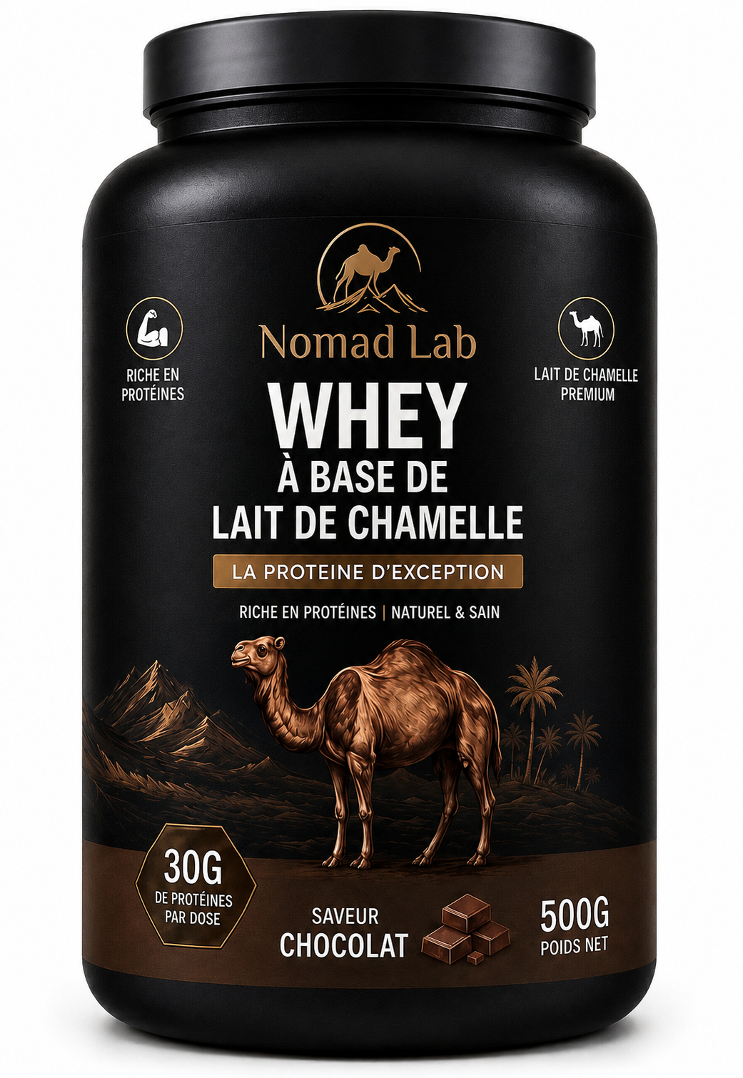 WHEY Lait de chamelle - CHOCOLAT 500g